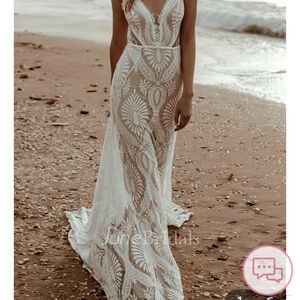 Elegant White Lace Dress